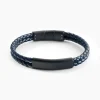 JOURDAN Bracelet Come Cuir Bleu
