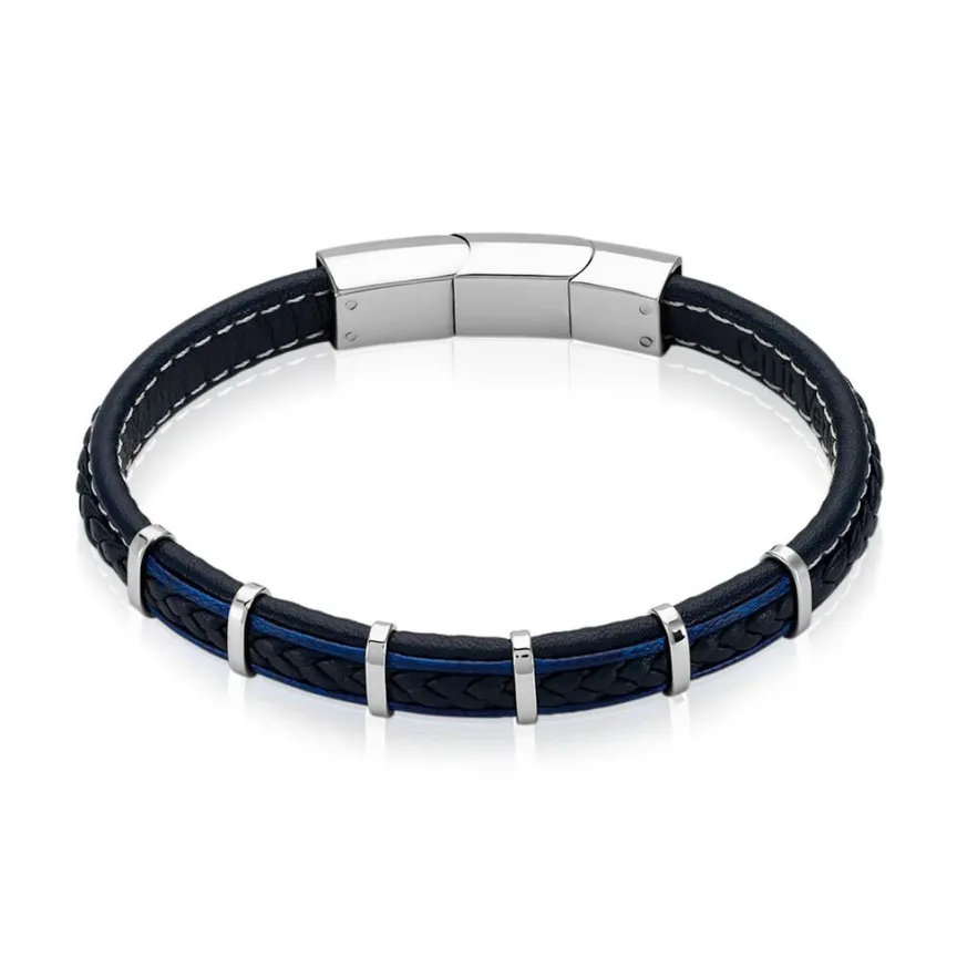 Bracelet Cuir Noir-JOURDAN Discount