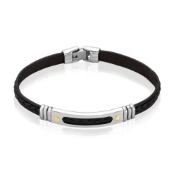 JOURDAN Bracelet Cuir Noir