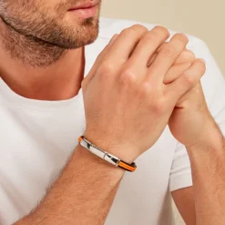 JOURDAN Bracelet Cuir Noir