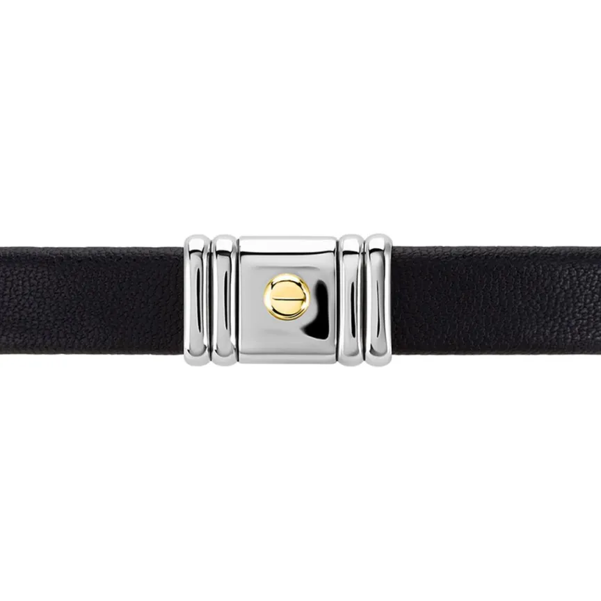 Bracelet Cuir Noir-JOURDAN Online