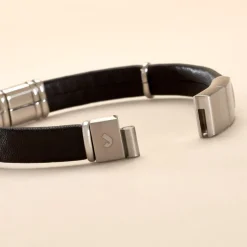 Bracelet Cuir Noir-JOURDAN Online