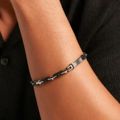 JOURDAN Bracelet Halldor Acier Argenté