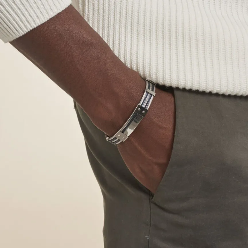 Bracelet Herens Acier Blanc-JOURDAN Clearance