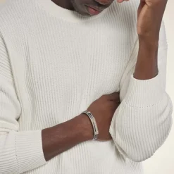 Bracelet Herens Acier Blanc-JOURDAN Clearance