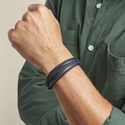 JOURDAN Bracelet Homme Byron Acier Argente