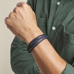 Bracelet Homme Byron Acier Argente-JOURDAN Online