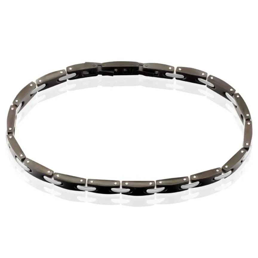 Bracelet Homme Dinema Acier Argente-JOURDAN Discount