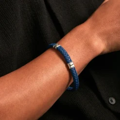 Bracelet Kamen Cuir Bleu-JOURDAN Online