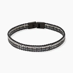 JOURDAN Bracelet Orion Acier Noir