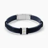 JOURDAN Bracelet Orso Cuir Bleu