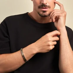 Bracelet Priam Acier Bicolore-JOURDAN Online