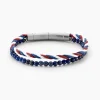 Bracelet Renatus Acier Argenté Lapis Lazuli-JOURDAN Sale
