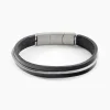 Bracelet Rodney Cuir Noir-JOURDAN Best
