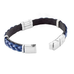 Bracelet Trenza Acier Bicolore-JOURDAN