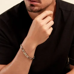 JOURDAN Bracelet Wild Acier Blanc Et Jaune