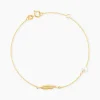 Histoire d'Or Bracelet Juditte Or Jaune Perle De Culture