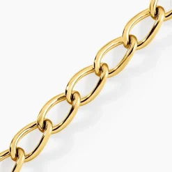 Bracelet Justinien Acier Doré-Histoire d'Or New