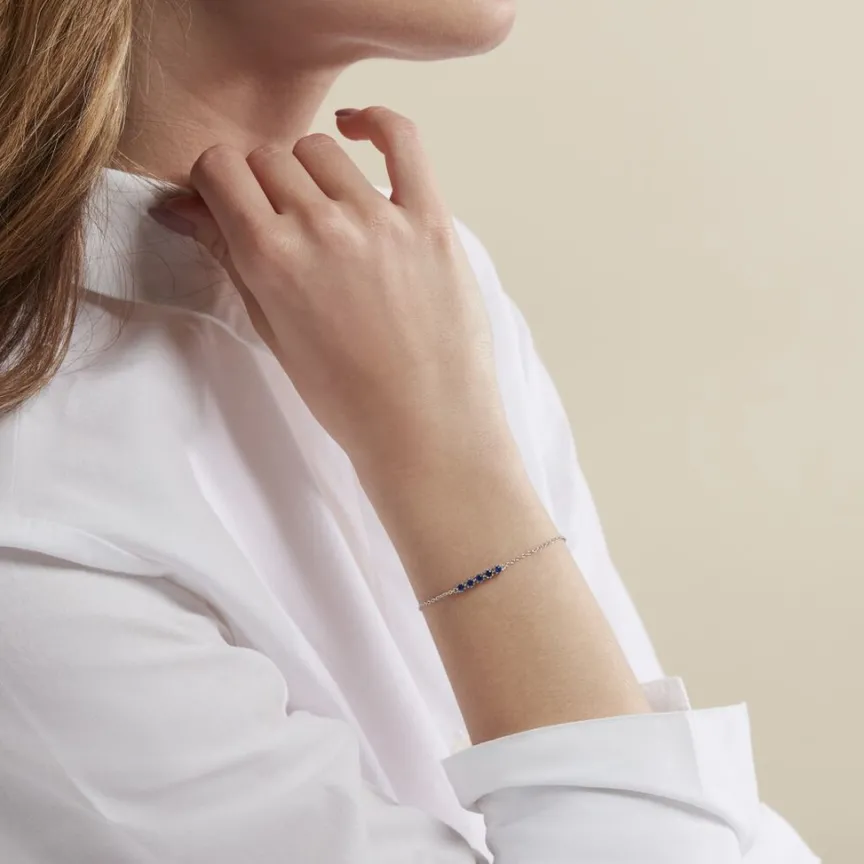 Bracelet Karrie Argent Blanc Oxyde De Zirconium-Histoire d'Or Online