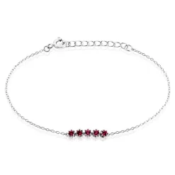 Histoire d'Or Bracelet Karrie Argent Blanc Oxyde De Zirconium