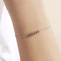 Histoire d'Or Bracelet Karrie Argent Blanc Oxyde De Zirconium