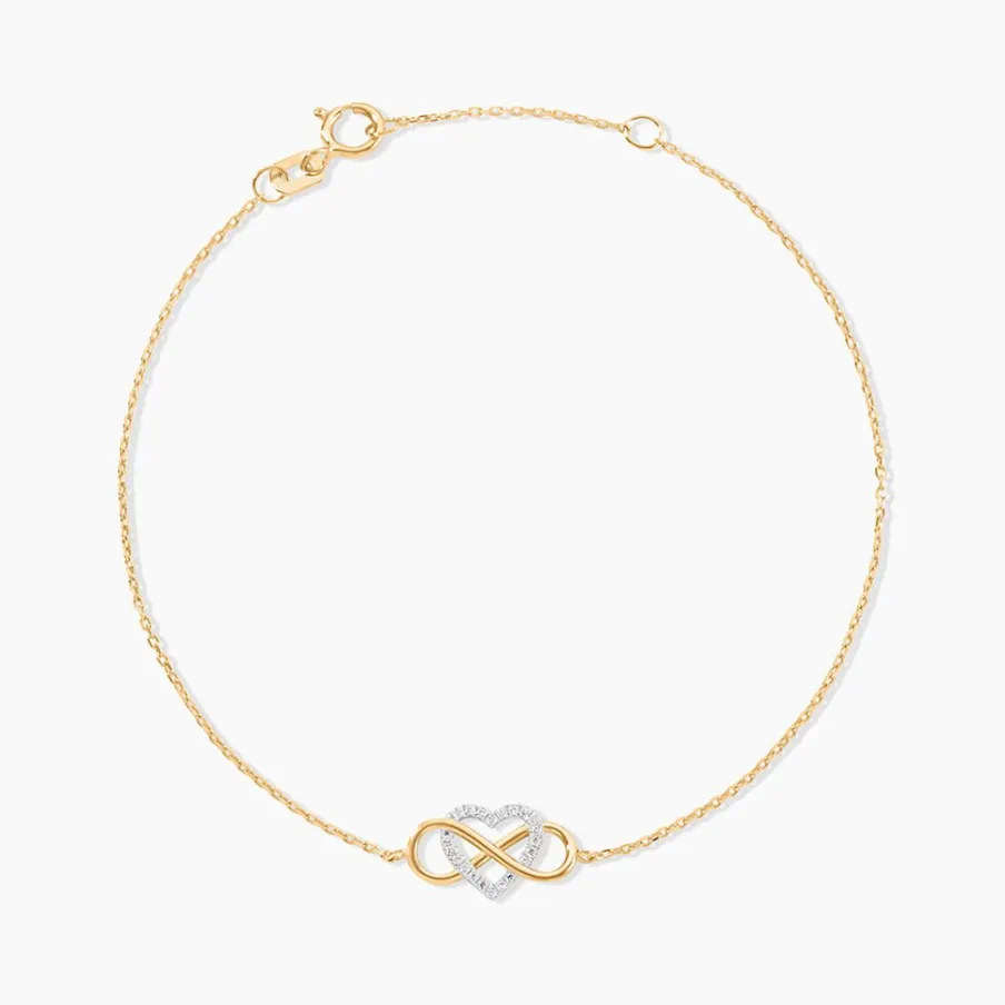 Histoire d'Or Bracelet Lacey Or Bicolore Oxyde De Zirconium