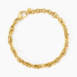 Bracelet Lady Code Acier Jaune-Histoire d'Or Best