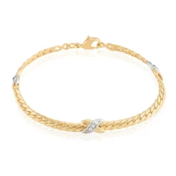 Bracelet Lamyae Plaqué Or Jaune Oxyde De Zirconium-Histoire d'Or Best