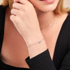 Bracelet Laurine Argent Blanc Oxyde De Zirconium-Histoire d'Or