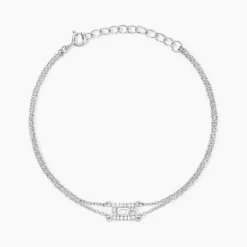 Histoire d'Or Bracelet Laurine Argent Blanc Oxyde De Zirconium