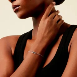 Histoire d'Or Bracelet Laurine Argent Blanc Oxyde De Zirconium