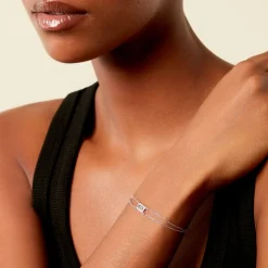 Bracelet Laurine Argent Blanc Oxyde De Zirconium-Histoire d'Or Outlet