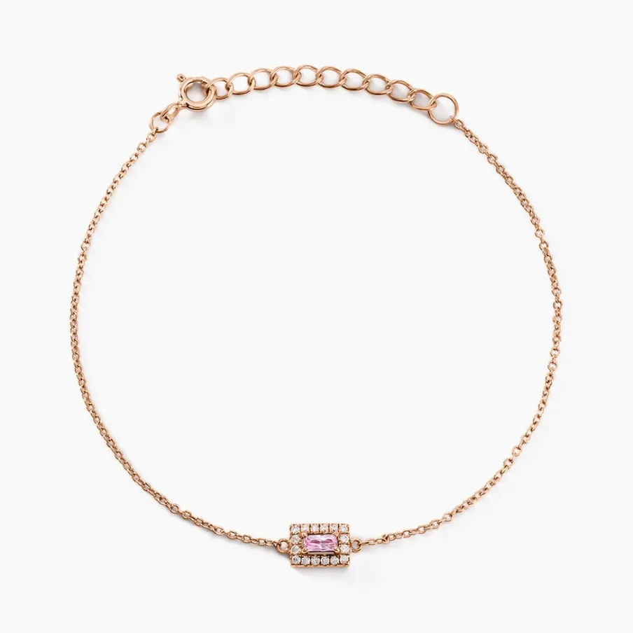 Histoire d'Or Bracelet Laurine Argent Rose Oxyde De Zirconium