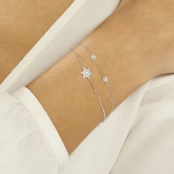 Bracelet Leila Argent Blanc Oxyde De Zirconium-Histoire d'Or Sale