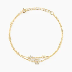 Histoire d'Or Bracelet Leila Argent Jaune Oxyde De Zirconium