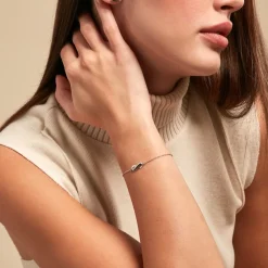 Histoire d'Or Bracelet Liraz Argent Blanc Oxyde De Zirconium