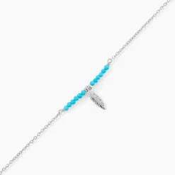 Histoire d'Or Bracelet Lottie Argent Blanc Turquoise