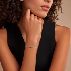 Histoire d'Or Bracelet Lou-anne Argent Blanc Oxyde De Zirconium