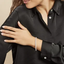 Bracelet Lou-anne Argent Blanc Oxyde De Zirconium Blanc-Histoire d'Or Sale