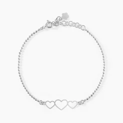 Bracelet Love Love Argent Blanc-Histoire d'Or Outlet