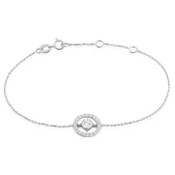 Bracelet Lucyna Or Blanc Oxyde De Zirconium-Histoire d'Or Outlet