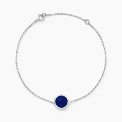 Histoire d'Or Bracelet Lunatique Argent Blanc Lapis Lazuli Nacre