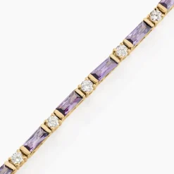 Histoire d'Or Bracelet Luteciaae Plaqué Or Jaune Oxyde De Zirconium