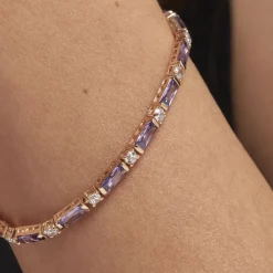 Histoire d'Or Bracelet Luteciaae Plaqué Or Jaune Oxyde De Zirconium