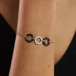 Bracelet Magalie Argent Blanc Céramique Et Oxyde De Zirconium-Histoire d'Or Best