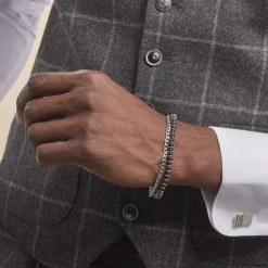 Histoire d'Or Bracelet Magalos Acier Blanc Onyx