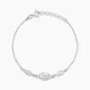 Histoire d'Or Bracelet Mahee Argent Blanc