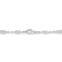 Histoire d'Or Bracelet Mahee Maille Filigrane Argent Blanc