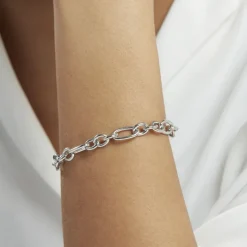 Histoire d'Or Bracelet Maille Camiorica Argent Blanc