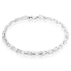 Histoire d'Or Bracelet Maille Lancelot Argent Blanc